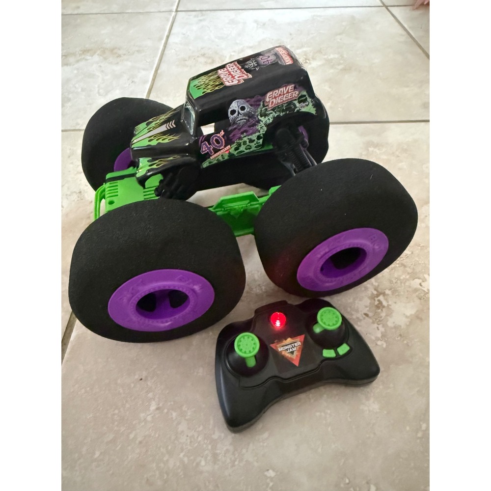 Monster Jam Grave Digger 40th Anniversary RC Truck Foam Wheels Remote Control